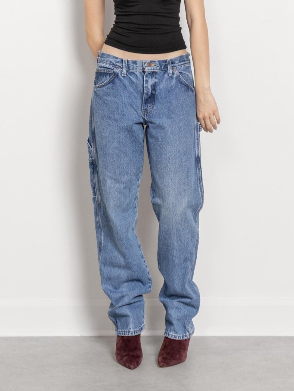 DICKIES Carpenter Jeans Vintage Baggy Fit Unisex Denim, 40 Inch Hips